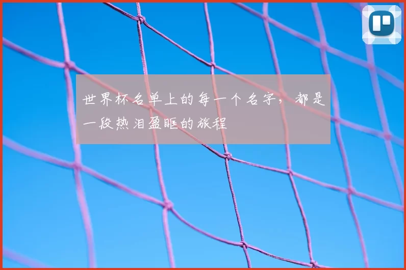 世界杯名单上的每一个名字,都是一段热泪盈眶的旅程